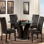 Round Black Kitchen Table and Chairs