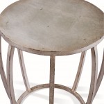 Round Drum End Table