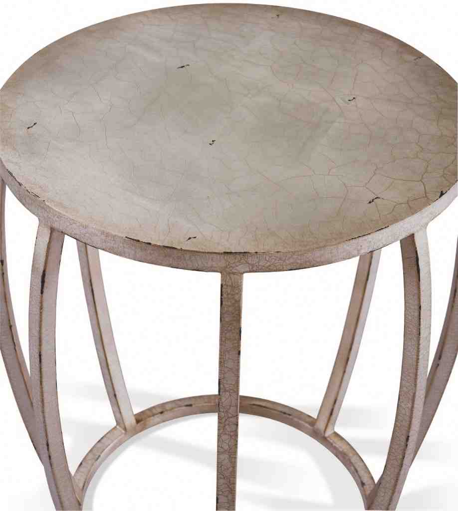 Round Drum End Table