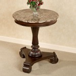 Round Marble Top End Table