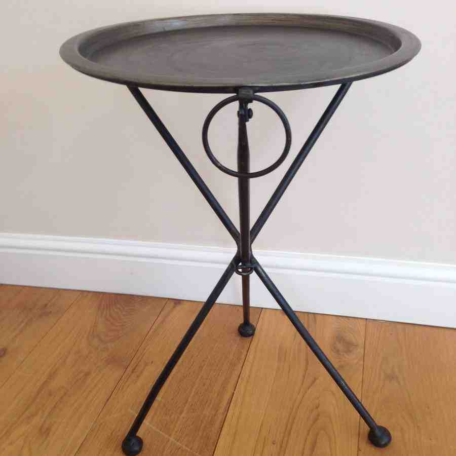Round Metal Side Table
