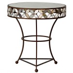 Round Mirror Side Table