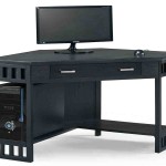 Black Corner Computer Desk