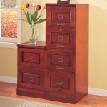 Cherry Wood File Cabinet 2 Drawer