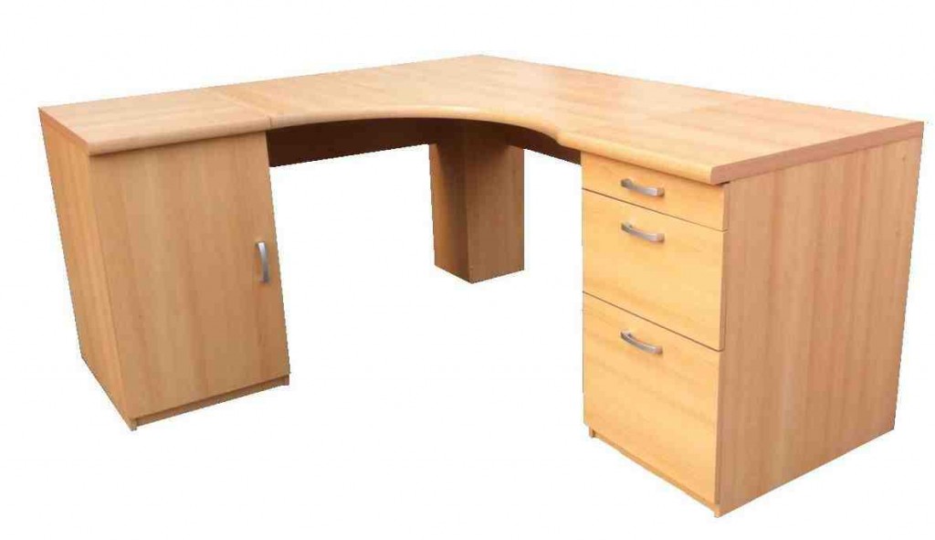 Oak Corner Computer Desk