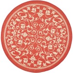 Round Red Area Rug