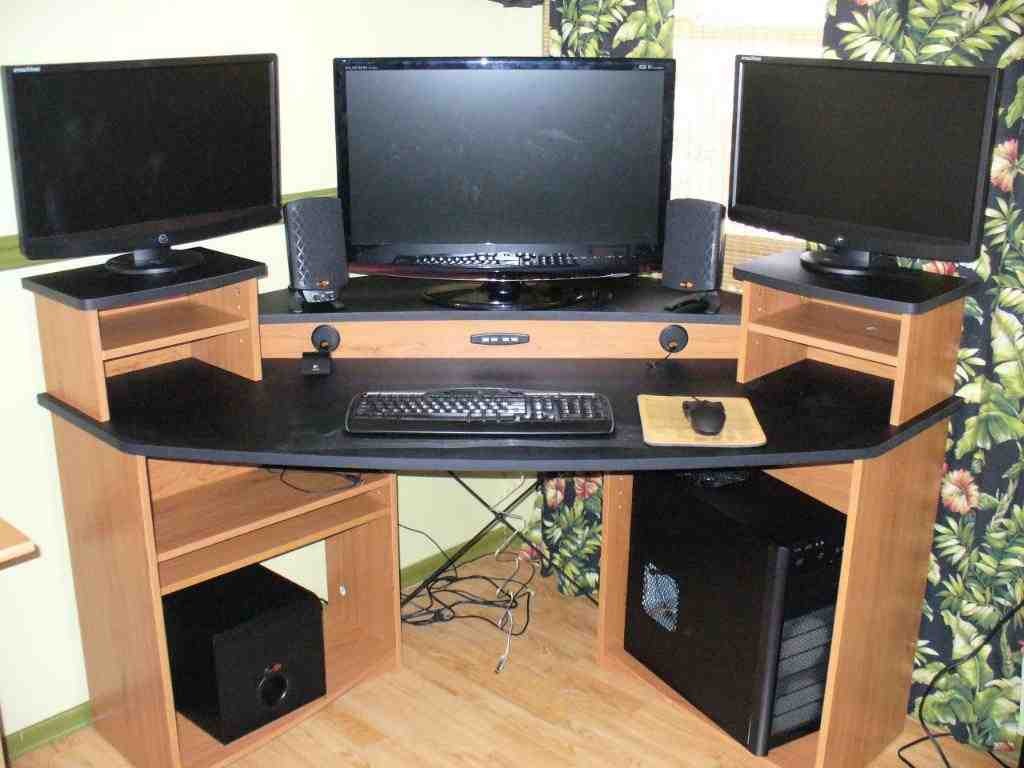 Staples Corner Computer Desk