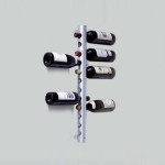 Wall Mounted Wine Rack With Glass Holder