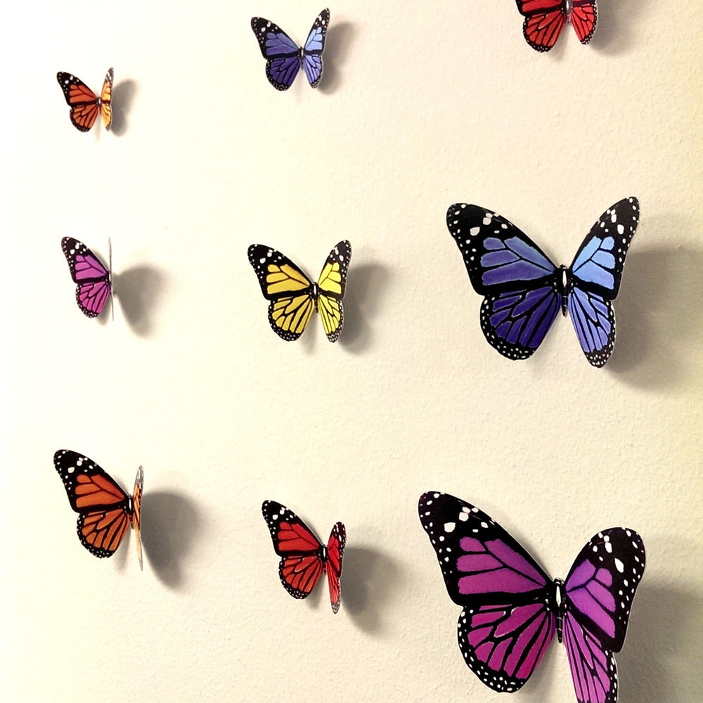 Diy 3d Butterfly Wall Decor - Decor Ideas