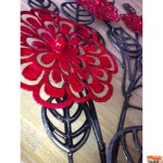 Red Metal Wall Decor