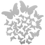 Silver Butterfly Wall Decor