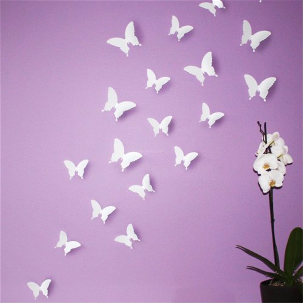 White Butterfly Wall Decor