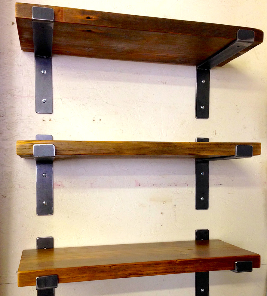 Reclaimed Wood Wall Shelves