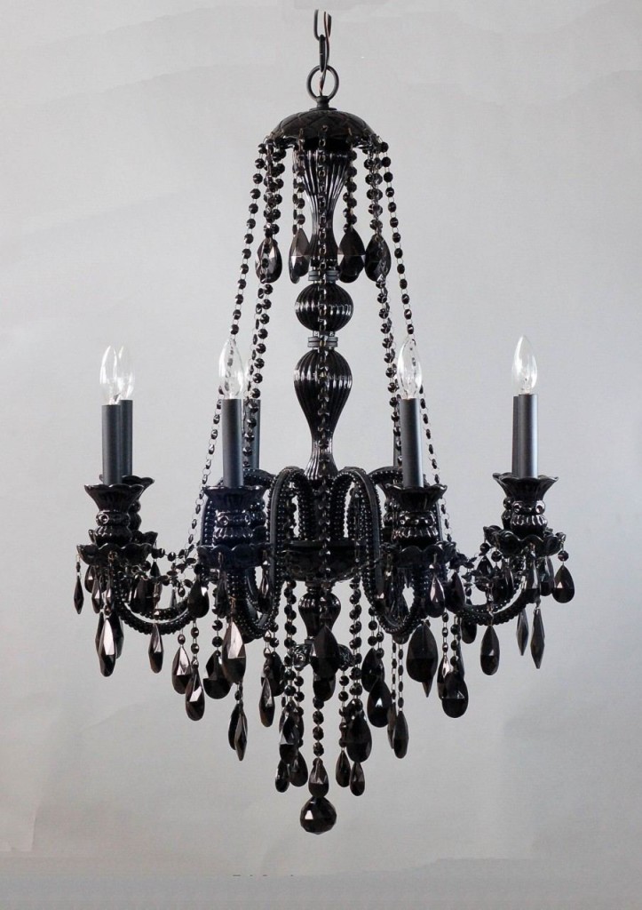 Black Chandelier Earrings