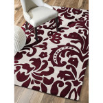 Black White And Red Area Rugs