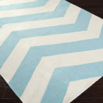 Gray And White Chevron Area Rug