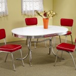 Red Kitchen Table And Chairs Set