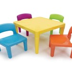 Kids Plastic Table And Chair Set