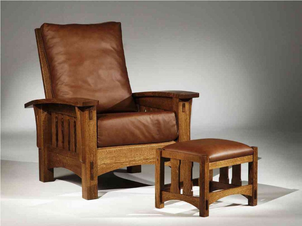 Leather Chair And Ottoman Sets