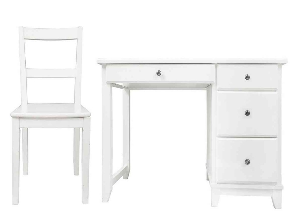 White Desk And Chair Set