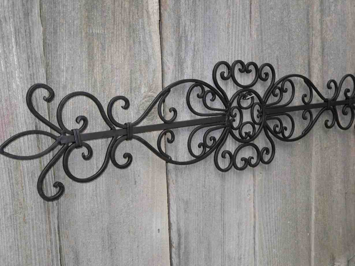 wrought iron wall decor for kitchen