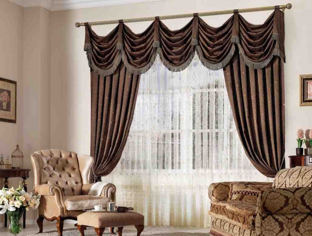 Brown Curtains for Living Room