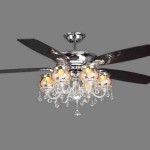Ceiling Fans with Chandelier Crystals