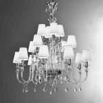 Chandelier with Lamp Shades