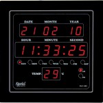 Digital Wall Clock with Seconds