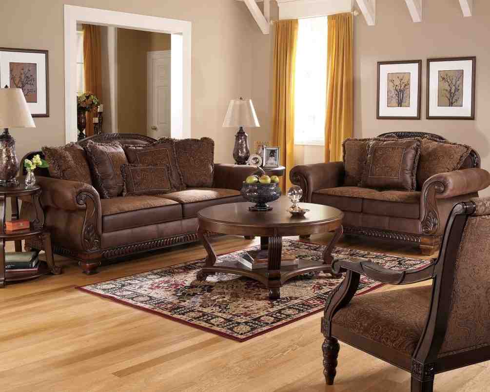 Leather and Fabric Living Room Sets - Decor Ideas