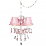 Pink Chandelier Lamp Shades