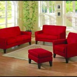 Red Leather Living Room Set