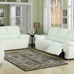 White Leather Living Room Set