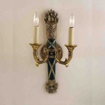 Wrought Iron Wall Decor with Candles