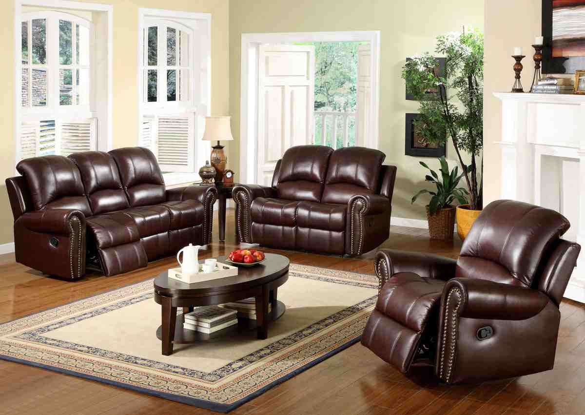 Leather Living Room Set: Man Caves Equipped - Decor Ideas