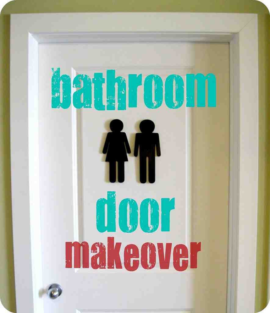 Decorative Bathroom Door Signs