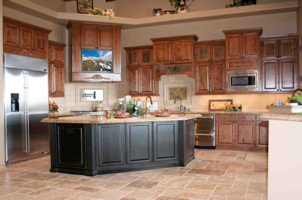 Medium Oak Kitchen Cabinets