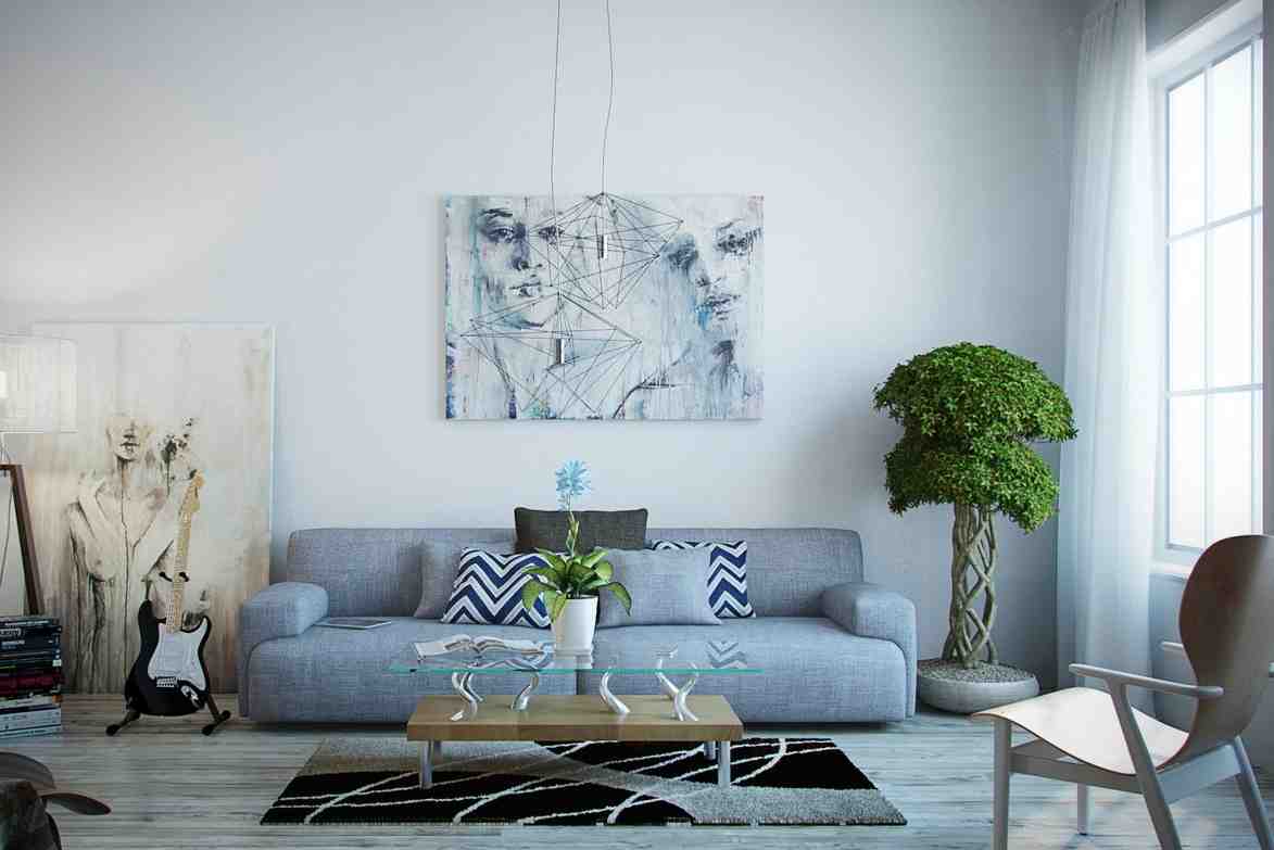 Modern Paintings for Living Room Decor Ideas