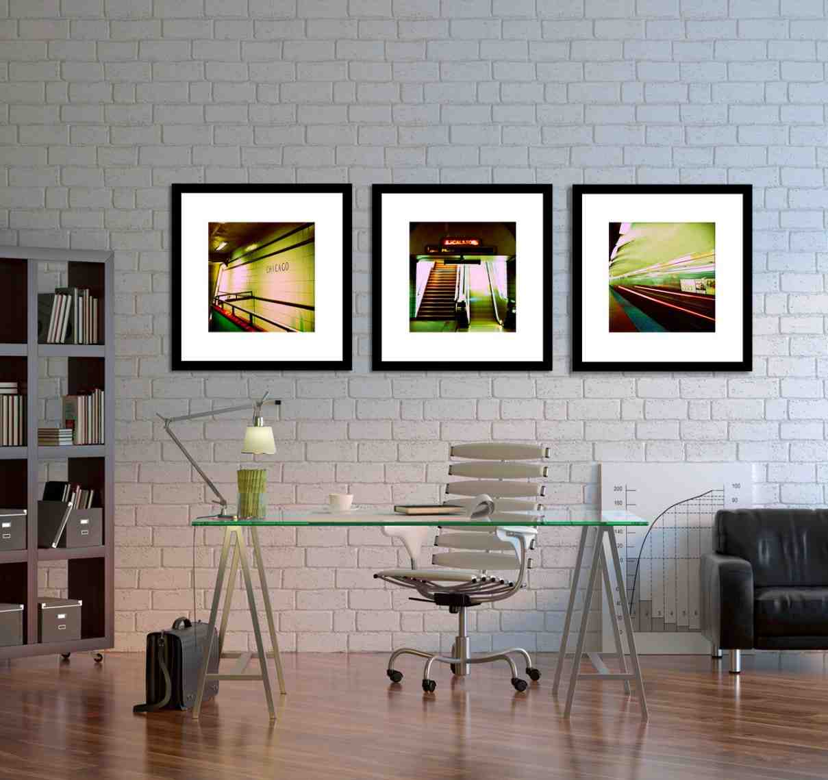 office decor wall decorating chicago decoration subway abstract workspace oficina frame decorations desde guardado