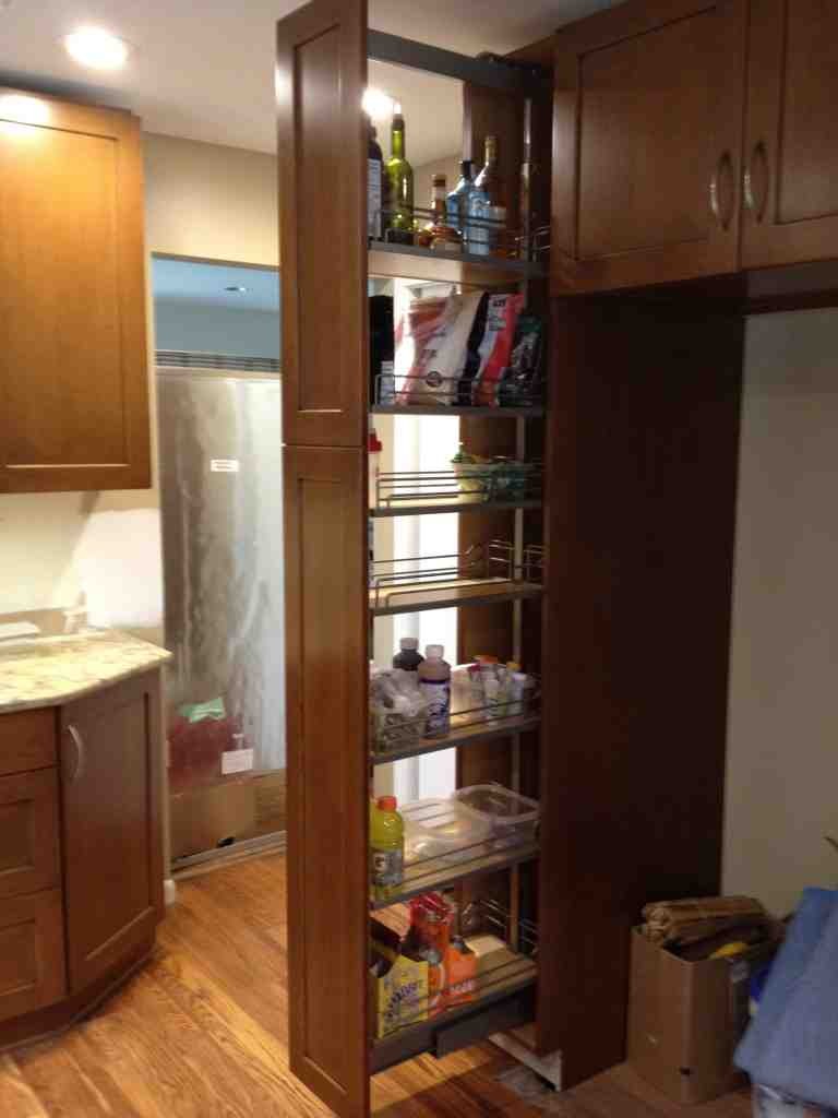 Pantry Cabinet with Pull Out Shelves