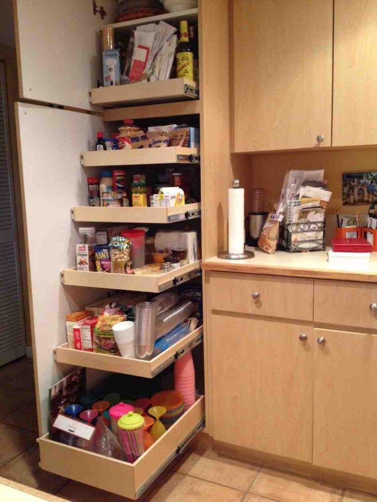 Pantry with Pull Out Shelves