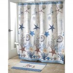Fabulous Nautical Theme Bathroom Blue Sea Polyester Shower Curtain Nautical Bathroom Shower Curtains Nautical Bathroom Shower Curtains