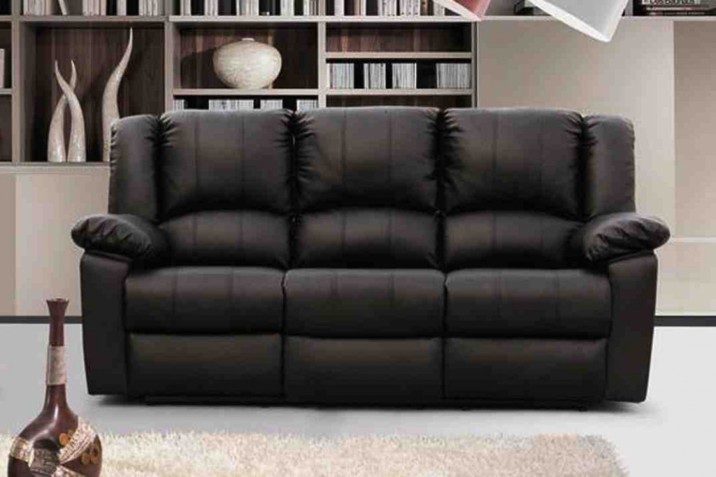 3 Seater Leather Recliner Sofa