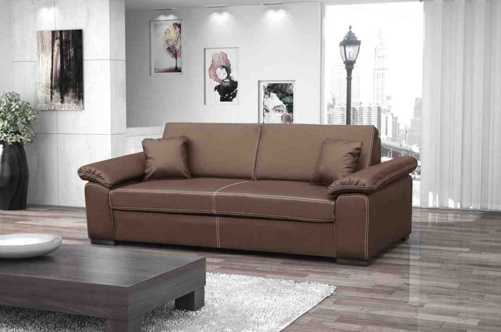 3 Seater Leather Sofa Bed