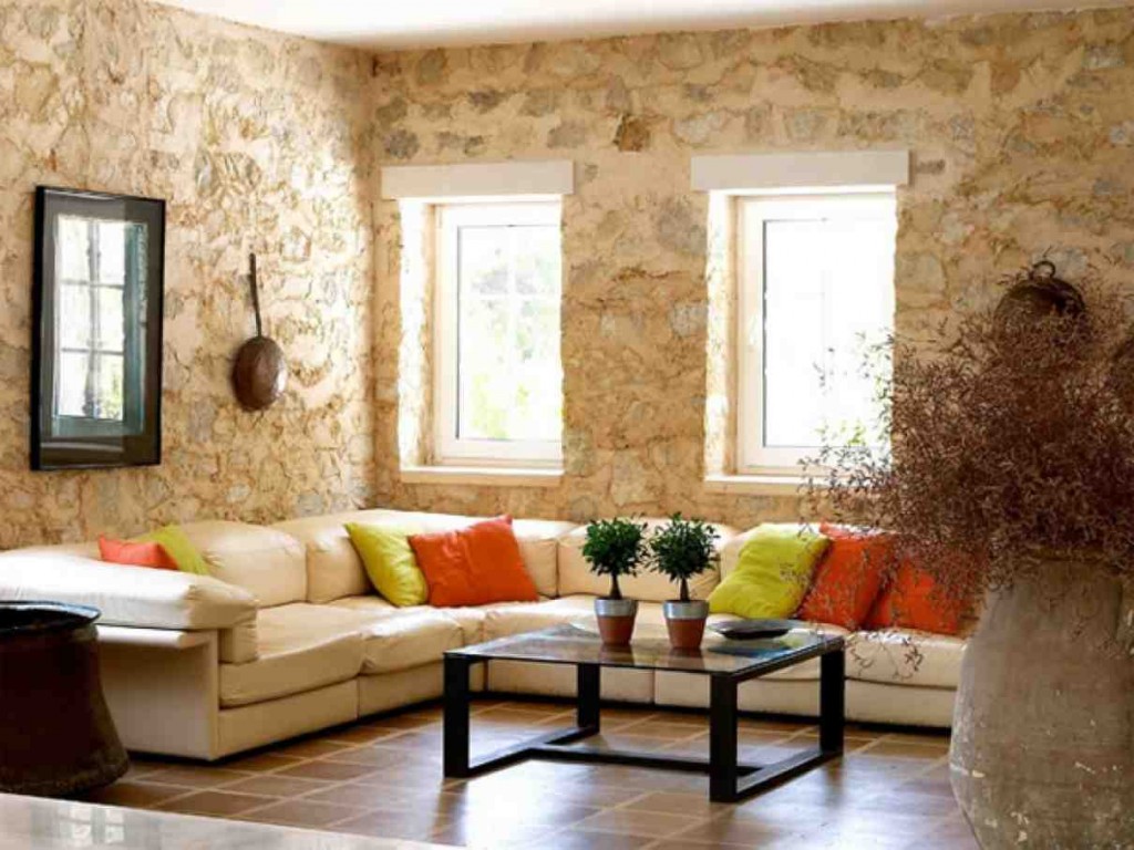 Beige Living Room Walls