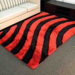 Cheap Red and Black Area Rugs
