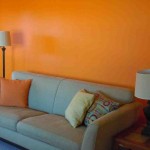 Orange Living Room Walls