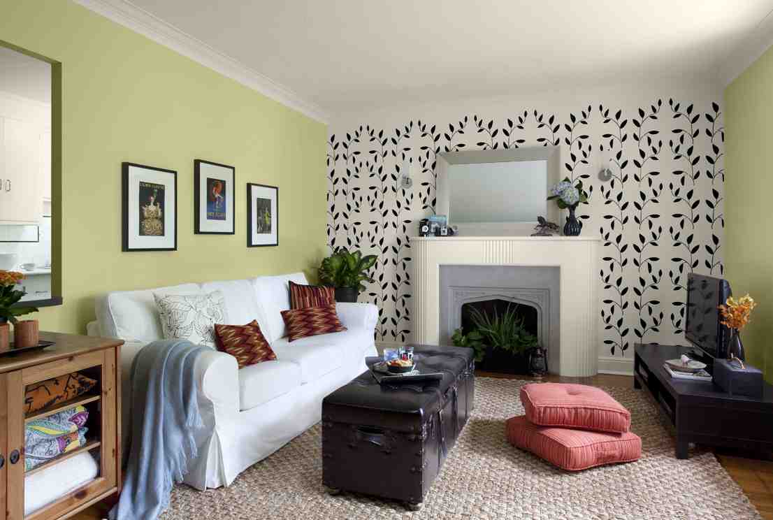 Painting an Accent Wall in Living Room - Decor Ideas