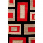Red Contemporary Area Rugs