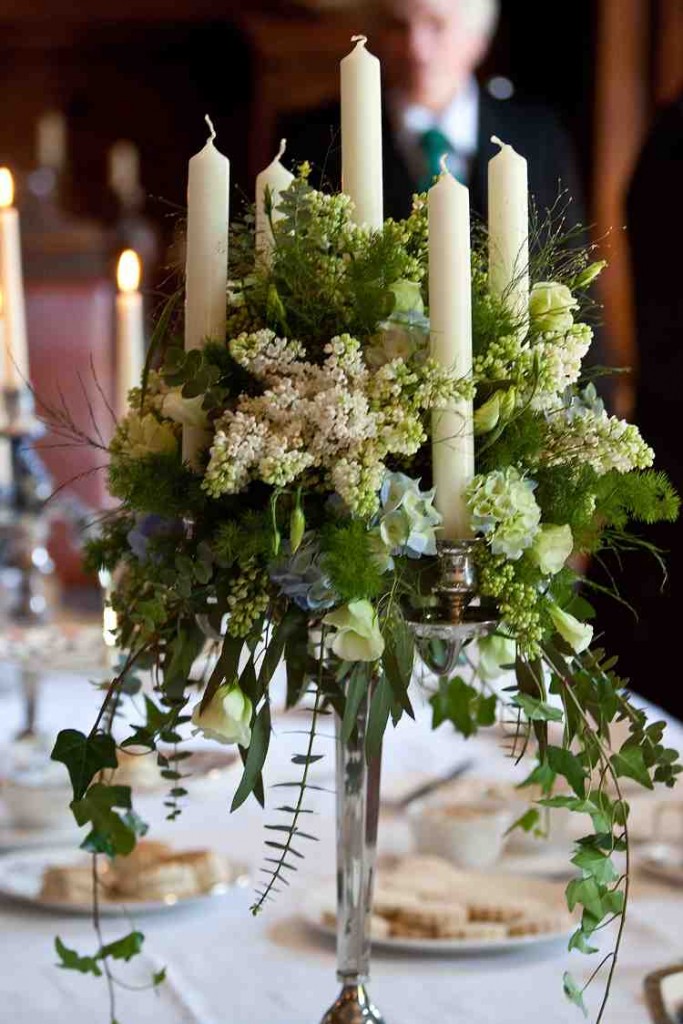 Candelabra with Flowers